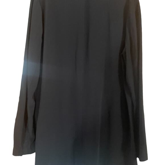 Eileen Fisher Blazer Womens Large Business Oversized Two Buttoned Jacket Black - Picture 4 of 13